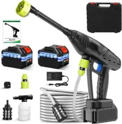 年末大掃除　高圧洗浄機 コードレス 充電式 バッテリー２個　洗車　ベランダ掃除