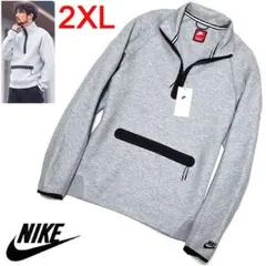 新品 2XLサイズ ナイキ テックフリース ハーフジップ スウェットシャツ
