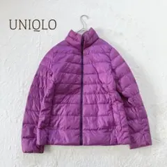 ユニクロ ダウンジャケット 軽量 （XL） ナイロン　ハイネック　無地