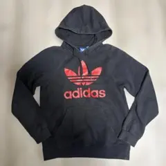 adidas originalsブラック/レッド パーカー M