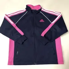 adidas ジャージ 128cm ネイビー/ピンク