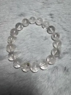 オイルインハーキマーダイヤモンド 天然石 ブレスレット 10mm