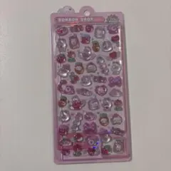 ボンボンドロップシール　ももいろボンボン