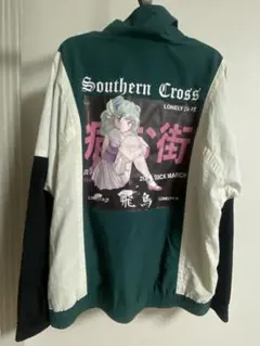 LONELY論理 AKIRA ブラック ナイロンジャケット LONELY論理#35 JAPONISM TRACK JACKET | LONELY TOKY