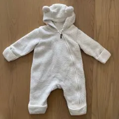 H&M モコモコ カバーオール アウター くまみみ　60サイズ　4〜6ヶ月