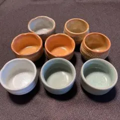 陶器製お猪口8個セット