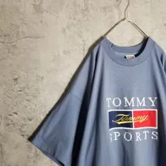 TOMMY SPORTS刺繍Tシャツ　フルーツオブザルーム　オーバーサイズ