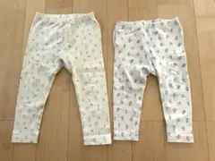 花柄 ベビーレギンス 2枚セット　80 90のサムネイル