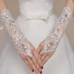 ブライダル レースグローブ 前撮り 結婚式 ウェディング ブライダルグローブ
