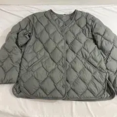 ユニクロ ウルトラライトダウン リラックスジャケット L オリーブ　J5