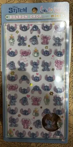 ディズニー　スティッチ　ボンボンドロップシール　ミニ　ボンドロ　シール　正規品