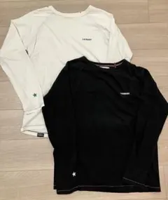 【Laundry】ランドリー 長袖Tシャツ 2枚セット（黒・白）Mサイズのサムネイル