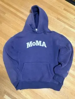 ナス紺 グッドフェード MoMA×champion リバースウィーブ XL 希少のサムネイル