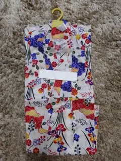 花柄 浴衣 100cm