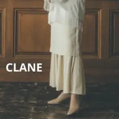 美品✨CLANE リネン混 フリルスカート ロング 3WAY 春夏 アイボリーのサムネイル