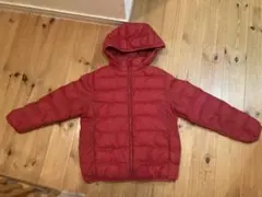 ユニクロ　キッズ　１５０サイズ　ウォームパデッドウォッシャブルパーカ　レッド