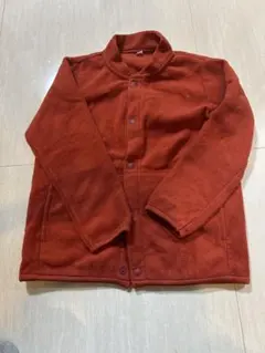 フリースジャケット オレンジ フルジップ カジュアル