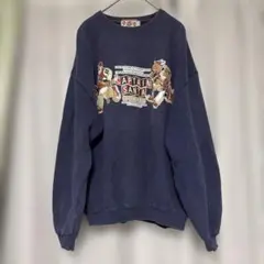 CAPTAINSANTA スウェット ネイビー　キャプテンサンタ　フェード　古着