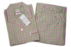 【新品】エルELLE　女性用春夏物凸凹サッカーパジャマ（L)半袖＋長ズボンのサムネイル
