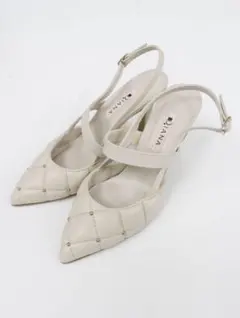 【最終値下げ！早い者勝ち⭐︎美品】DIANA 8㎝ヒール パンプス ホワイト