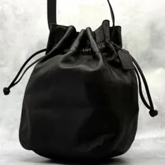 希少モデル】ワコマリア 巾着 バッグ ブラック リバーシブル可 - メルカリ