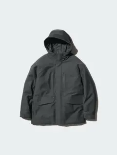 UNIQLO ハイブリッドダウンパーカ グレー