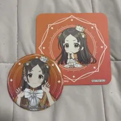 倉本千奈　　スマイルベースカフェ　缶バッジ　コースター