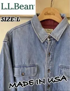 USA製‼️⭐️ L.L.Bean エルエルビーン　デニムシャツ ⭐️