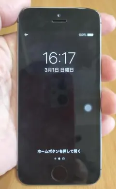 iPhone 5s　32GB スペースグレィ / 設定済み AirDrop確認済