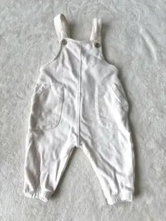 【zara baby】ホワイト ベビーオーバーオール