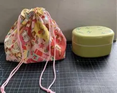 ハンドメイド　お弁当袋　コップ袋　ホールマークス　レトロ　可愛い動物達　大きめ