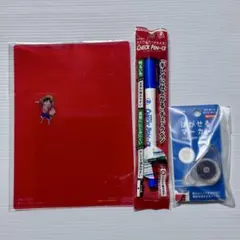 빨간색 2매 체크 펜 필러블 마커