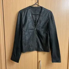 ジャケット ノーカラー レディース