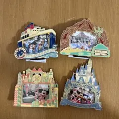 ディズニーリゾート テーマポート フォトフレーム ４種セット 実写 旧フェイス