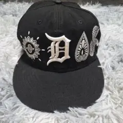 New Era ペイズリー刺繍 キャップ ブラック