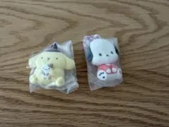 ポチャッコ ポムポムプリン ふわふわフロッキーマスコット