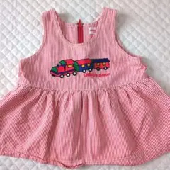 激レア！レトロ！！チエコサク　ミキハウス　 ストライプ ワンピース M