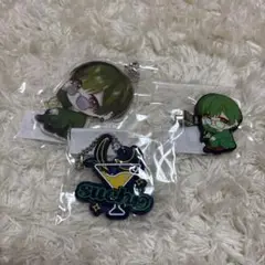すち アクリルキーホルダー 前髪クリップ ラバーネーム 3個セット