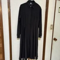 黒い長袖シャツワンピース　SHEIN