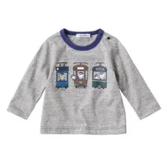 【ファミリア】長袖 カットソー ロンT Tシャツ 電車 ファミちゃん 男の子