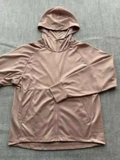 GU UVカットフルジップパーカ L ピンク