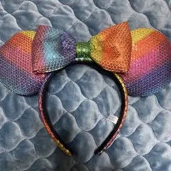 レインボー 、ミニーちゃんカチューシャ