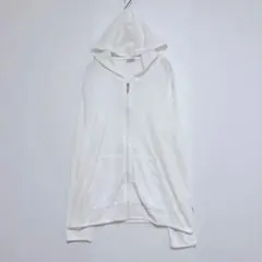HEAD ヘッド フルジップ パーカー ホワイト Lサイズ リブ素材 フーディーのサムネイル