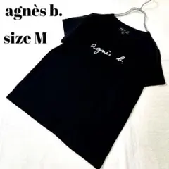 agnès b. アニエスベー ロゴTシャツ T2 Mサイズ 黒 ブラック