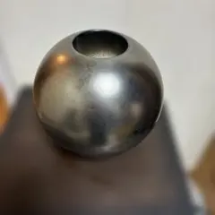 メタリックグレー 球形花瓶
