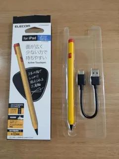 エレコム タッチペン イエロー 三角軸 パームリジェクション対応
