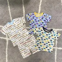 新品 Tシャツ パジャマ 半袖 電車 80 ベビー キッズ