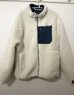 ikka リバーシブルフリースボアブルゾン　XL