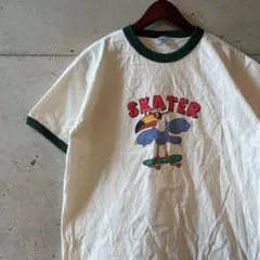 NOAH リンガーTシャツ ホワイト ネイビー グラデーションロゴ - メルカリ