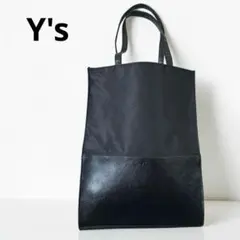 極美品★ヨウジヤマモト Y's 切替 トートバッグ 縦型 A4収納可能のサムネイル
